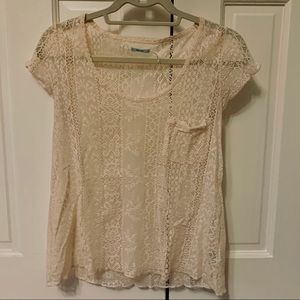 UO Kimchi Blue Babydoll Sheer Top